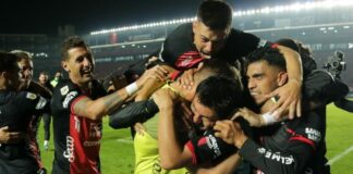 Colón-Santa-Fe-vs-Talleres-Copa-Liga-Profesional-festejo-Independiente-Rival