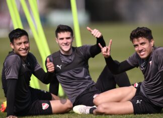 Domingo-Blanco-Andrés-Roa-Fabricio-Bustos-Entrenamiento-Independiente-Villa-Domínico-Hisopados-Negativos