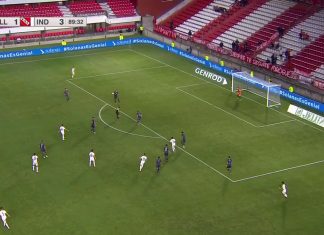 En los minutos finales, el Rojo siguió atacando.