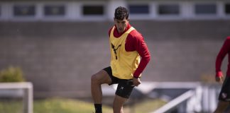 Lucas Romero entrenamiento Villa Dominico