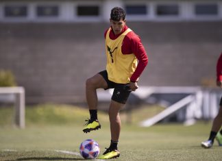 Lucas Romero entrenamiento Villa Dominico