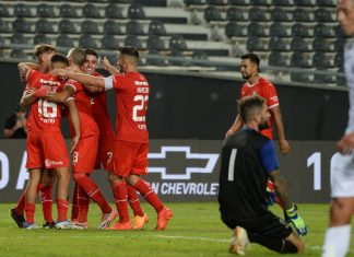 Festejo Independiente gol vs Ciudad de Bolivar