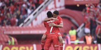 Cuero y Barcia gol Independiente