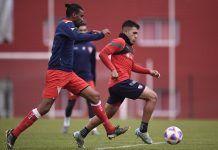 Nicolas Vallejo amistoso Independiente vs Los Andes