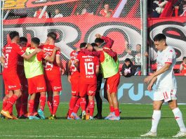 Festejo Independiente vs Huracan