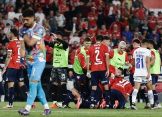 Festejo Independiente vs Godoy Cruz