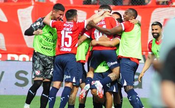 Festejo gol Independiente