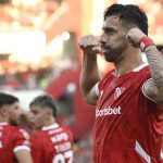 Gabriel Ávalos festejo Independiente Sarmiento Torneo Apertura 2025