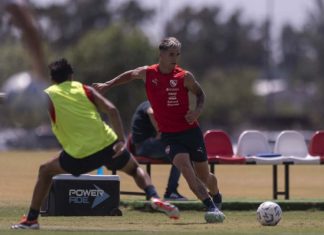 Santiago Salle entrenamiento