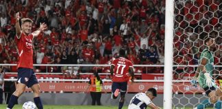 Matías Giménez Álvaro Angulo festejo Independiente Gimnasia La Plata