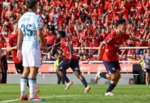 Álvaro Angulo Pablo Galdames Festejo Independiente Racing