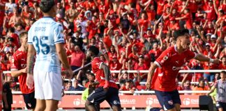 Álvaro Angulo Pablo Galdames Festejo Independiente Racing