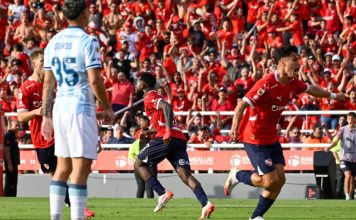 Álvaro Angulo Pablo Galdames Festejo Independiente Racing