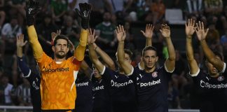 Rodrigo Rey Iván Marcone saludo Independiente Banfield