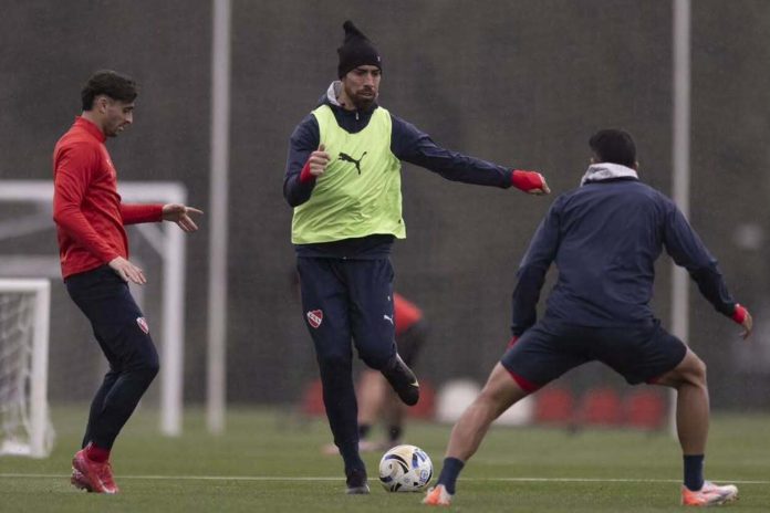 Gabriel Ávalos entrenamiento Independiente