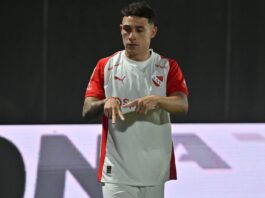 Montiel: “Vamos a dejar todo hasta el último partido para entrar a la copa” Santiago Montiel Independiente Riestra