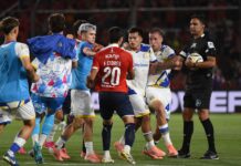 Fernández Cedrés vio la roja en el final fernandez-cedres-expulsion-independiente-rosario-central