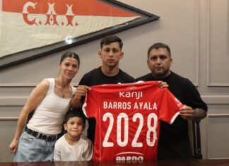 Primer contrato para Luciano Barros Ayala luciano-barros-ayala-firma-independiente
