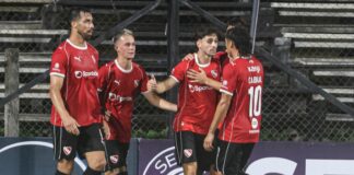 Gabriel Ávalos, Walter Mazzantti Independiente Everton Chile Amistoso