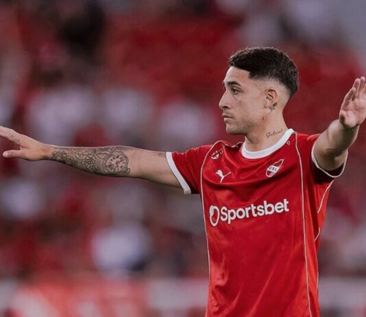 Montiel, desgarro y 21 días afuera Santiago Montiel Independiente