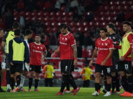 Independiente y la mandíbula de cristal cuando mete el primer gol Independiente Talleres (1)