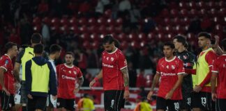 Independiente y la mandíbula de cristal cuando mete el primer gol Independiente Talleres (1)