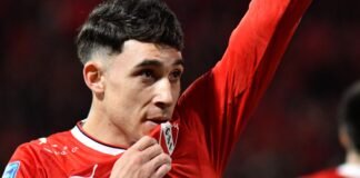 El récord que alcanzó Santiago Montiel con otro gol en Independiente Santiago-Montiel-Independiente-Newells