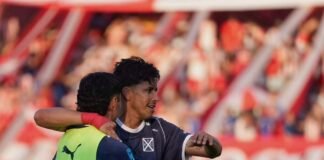 Maximiliano Meza Independiente festejo Unión (1)